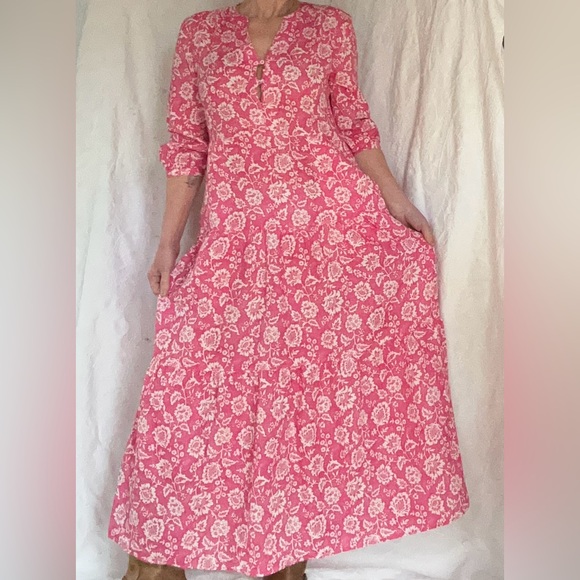 J.McLaughlin Floral Pink Maxi Dress - Picture 5 of 10
